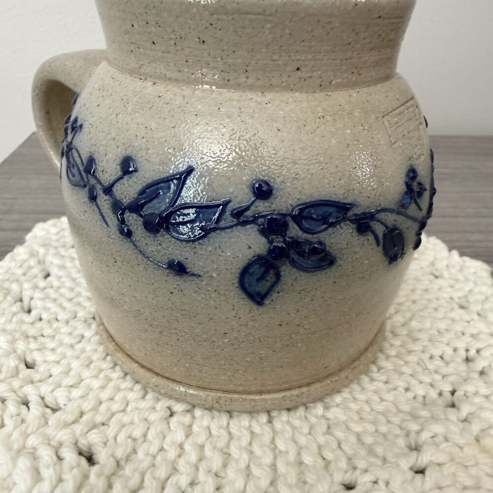 Salmon Falls Pottery Stoneware Cider Mug Blueberry Vine HTF VINTAGE 2001 USA - Picture 6 of 9